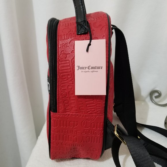 Juicy Couture Backpack Red Black Brand New with Tags - Picture 5 of 9